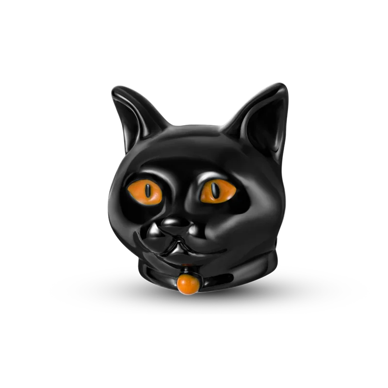 925 Silver Golden Leopard Charms Beads Colorful Chameleon Rhinoceros Lion Scarab Cat Pendant Compatible with Original Pandora Bracelet Jewelry
