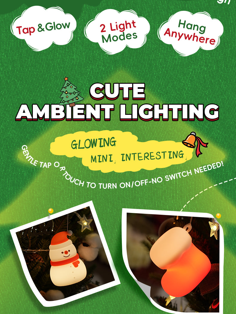 Creative Holiday Silicone Snowman Night Light