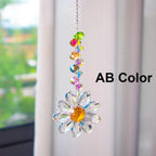 Crystal Suncatcher LumiMargarita | K9 Daisy Rainbow Catcher | Window & Garden Decor | 32 cm | Gift Idea for Home