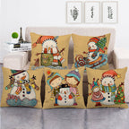 Festive 18-Inch Velvet Pillowcase with Hidden Zipper for Christmas Decoration