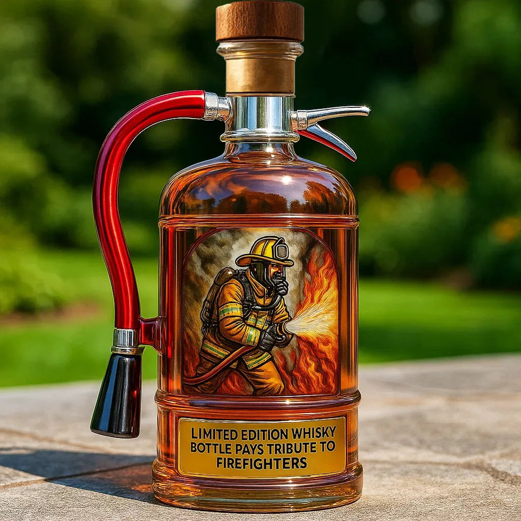 Firefighter Tribute Whiskey Bottle