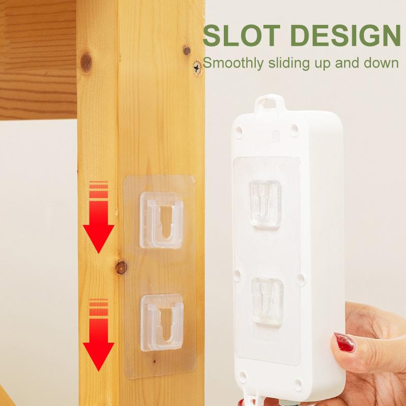 Double-sided adhesive hooks for the wall (5/10/20 sets)