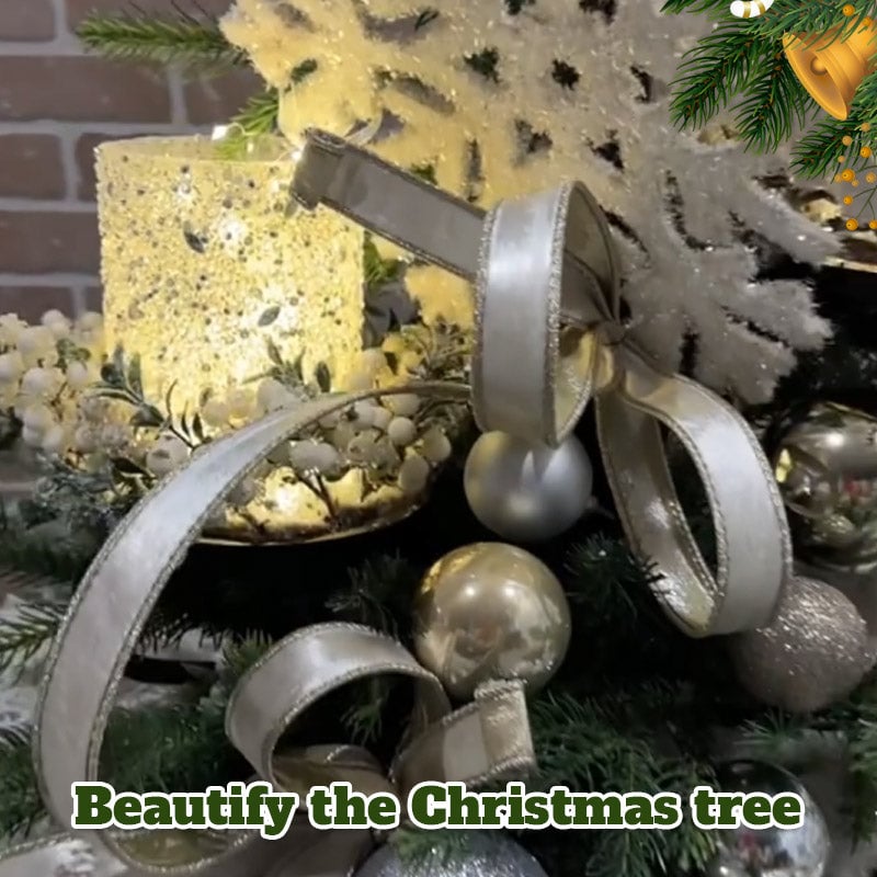 Christmas Tree Topper Shelf | 3-tier | Black | Metal