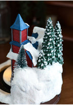 Resin Glowing Rotating Christmas Music Box