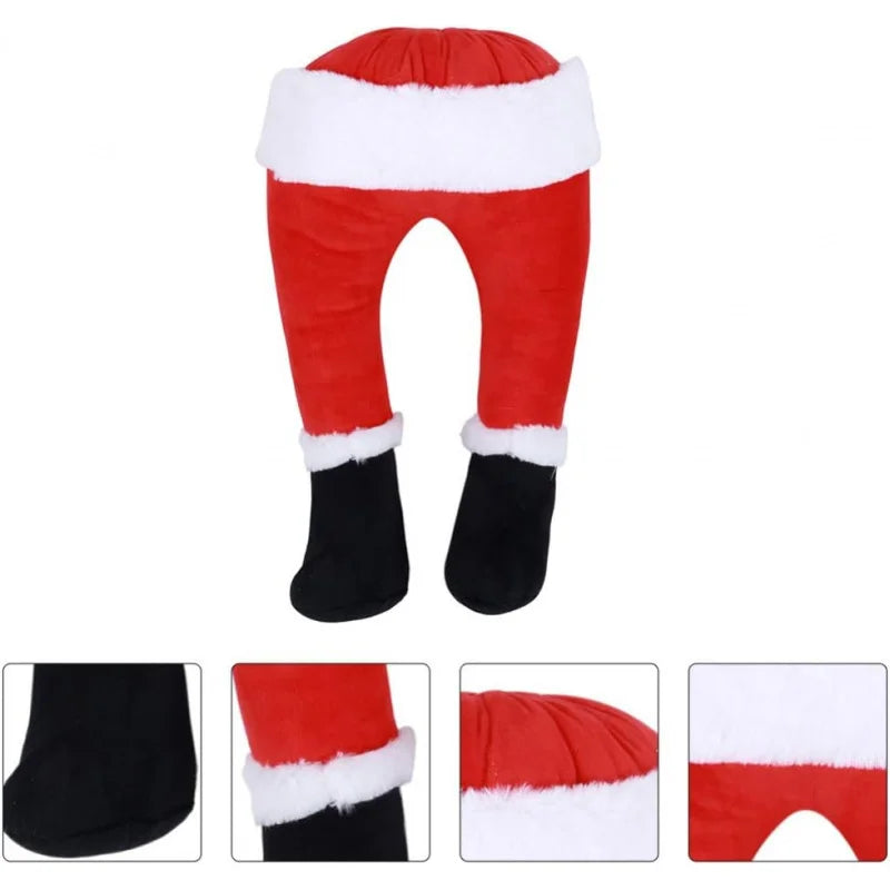 Christmas Decoration | JollyLegs Festive Hanging Ornament | Durable Fabric | Easy Setup