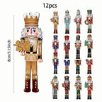 Elegant Nutcracker Soldier Set with Festive Finish