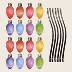 Weatherproof magnetic Christmas lights with mirror gloss