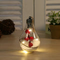 LumiLeaf LED Light Orb with Leaves | Transparent Decorative Light with Warm Sparkle | Battery Operated & Hangable | For Weddings, Christmas & Living Room