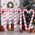 CandyFest Inflatable Christmas Candy Canes – Set of 4 PVC Decorations of 87 cm