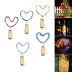 5 pieces LED bottle light night light made of cork gift decoration