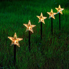 Decorative LED Pathway Lights for Christmas Gardens
