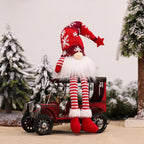 Christmas Gnome Decoration | LED Light | Nordic Holiday Figurine Set