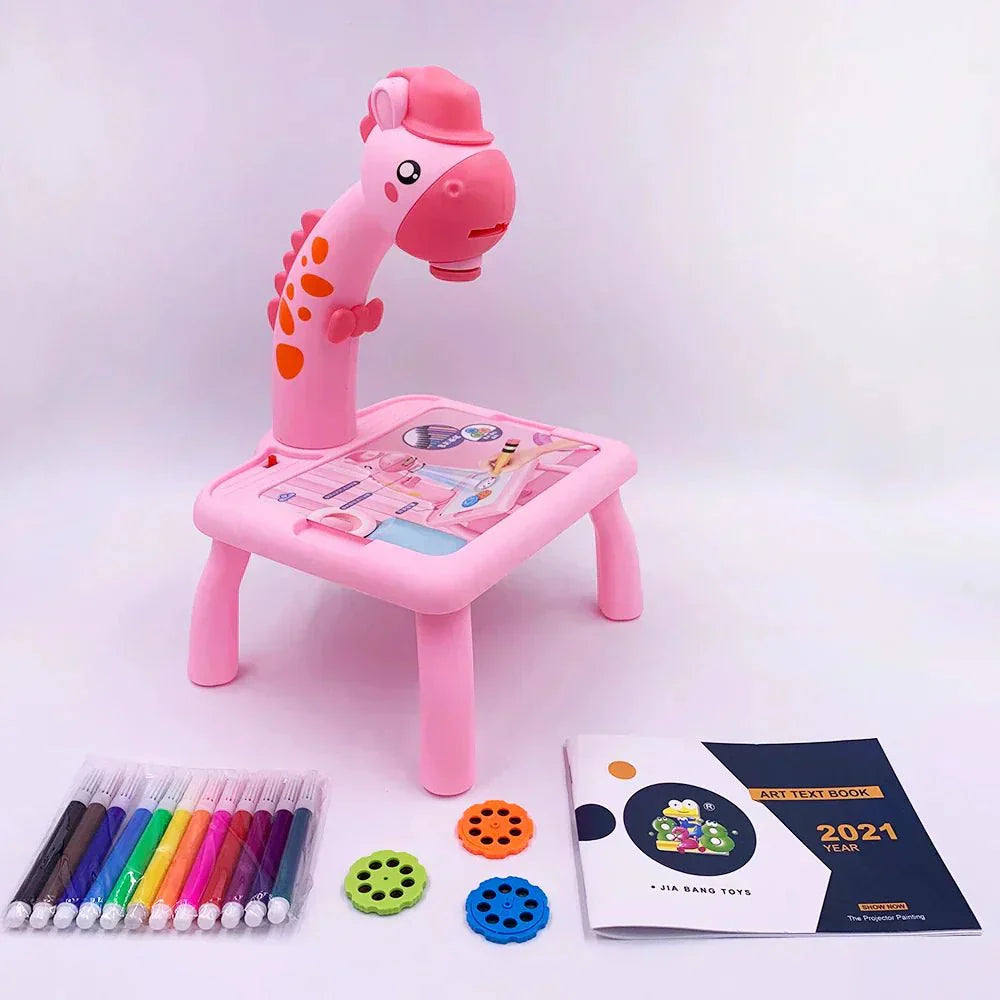DinoDraw Deluxe Drawing Board – Reusable Art Station for Kids – Creative and Educational Fun