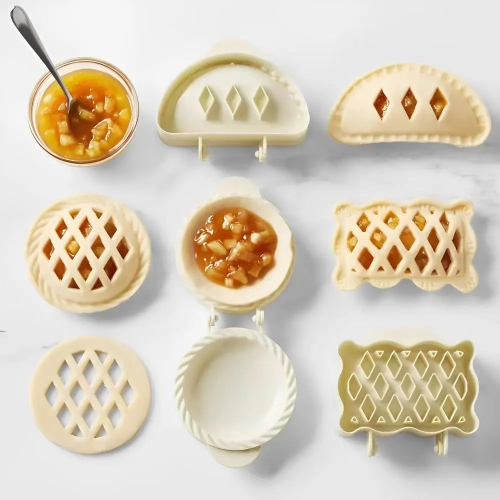 3-piece set dough pocket formers for autumn pastries