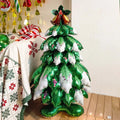 Festive Standing Christmas Tree Balloon – Shimmering Aluminum Film Decoration for Holiday Parties & Cheerful Home Décor