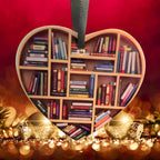 Cute Heart-Shaped Bookshelf Decoration