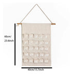 Cotton Advent Calendar with 24 Pockets – Sustainable & Reusable Christmas Decoration