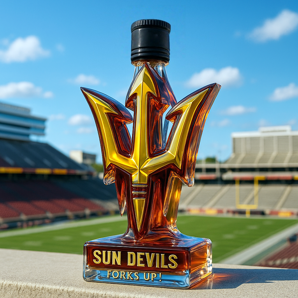 Arizona State Sun Devils Whiskey Bottle