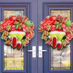 Grinch Leg Christmas Wreath Door Hanging Ornament