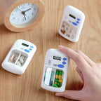 Pills Storage Case With Alarm Timer Clock