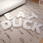 White Letter Decorative Pillow – Soft And Versatile | Creative Pillows For Your Sofa And Bed