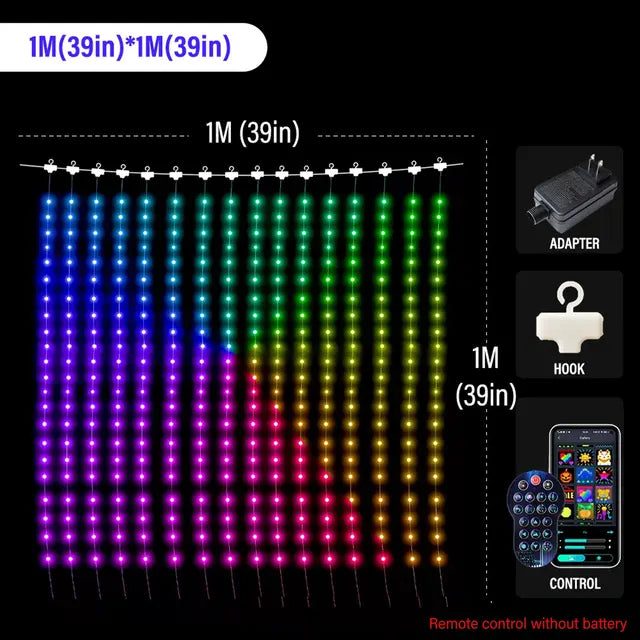 Luminous LED Rhythm Curtains