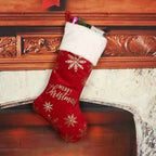 Christmas Decorative Stockings Embroidery Candy