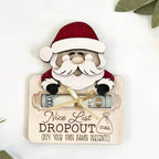 Wooden Cute Santa Claus Cash And Gifts Card Clamp Creative Christmas Decoration Ornaments