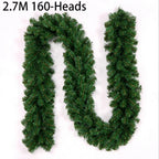 EverPine Christmas Garland | 2.7 m Artificial Fir Garland | Dense PVC Fir Branches | Christmas Decoration for Staircase, Fireplace & Windows
