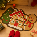 Frostholm Gingerbread Christmas Rug – Cozy Non-Slip Carpet for Festive Atmosphere