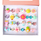 Unisex Creative Decoration Set with Colorful Motif Buttons