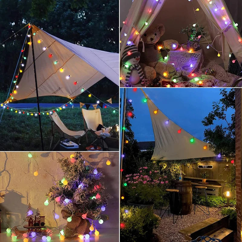 Solar-Powered Party Lights - SolarGlow
