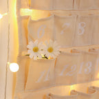 Cotton Advent Calendar with 24 Pockets – Sustainable & Reusable Christmas Decoration