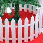 Christmas Tree Fence - Christmas White Fence for Home Decor Easy to Assemble