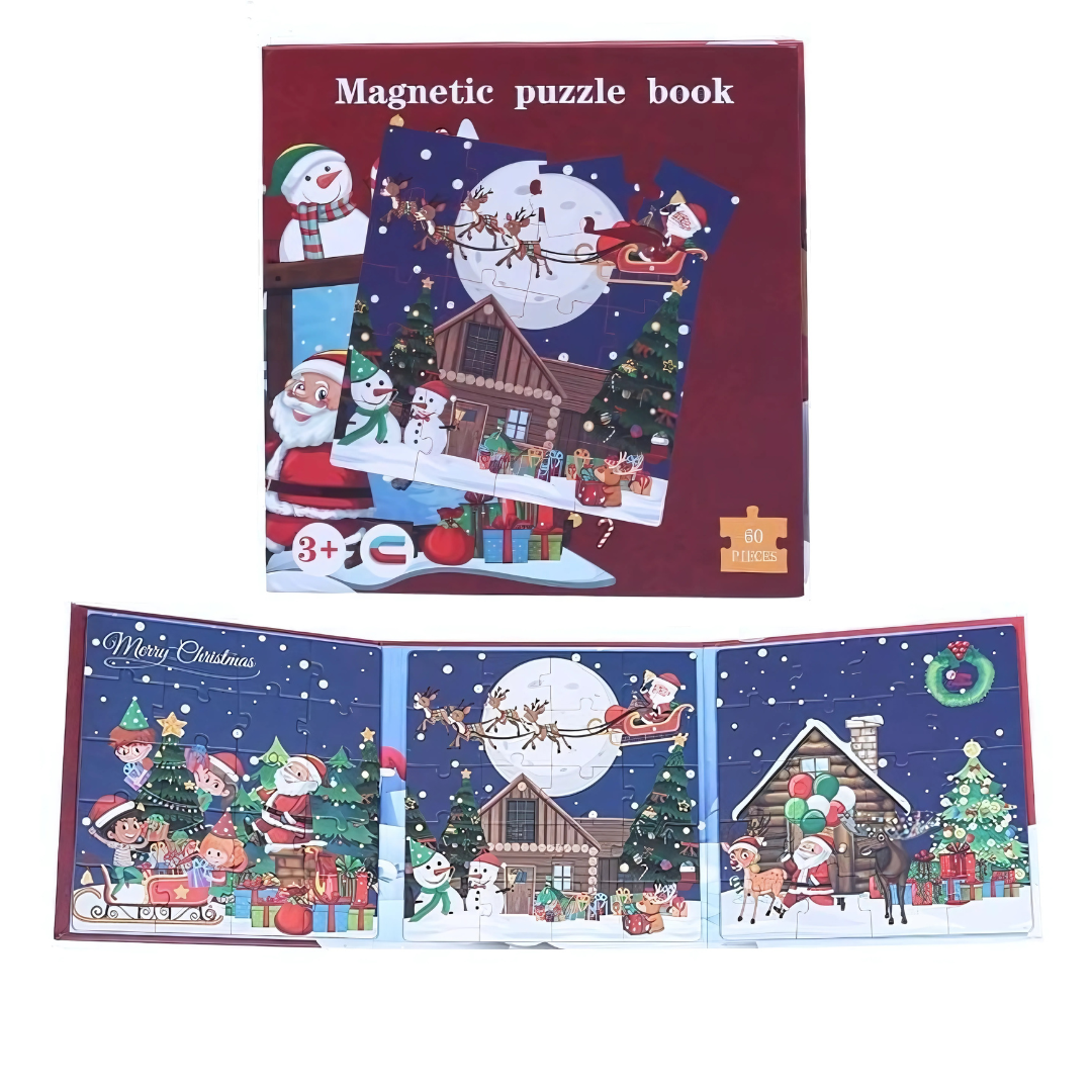 Christmas Decorations Kids Magnetic Jigsaw Puzzle