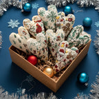 DIY Christmas Ornament Kit – Heart-Shaped Hand Embroidery Craft