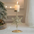 Iron Christmas Candlestick Holders