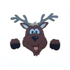 Fence Panel Christmas Decor – Adorable Santa, Snowman, and Reindeer Peekers for Whimsical Indoor and Outdoor Christmas Charm