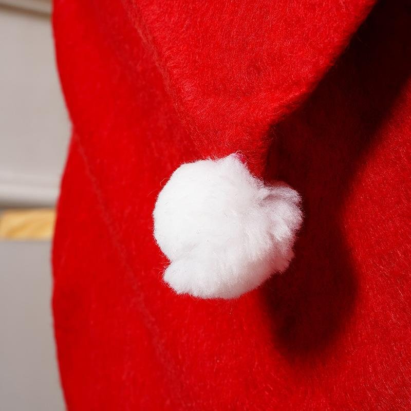 Christmas Santa Hat Chair Covers - Festive Chair Elegance - 4 piece set