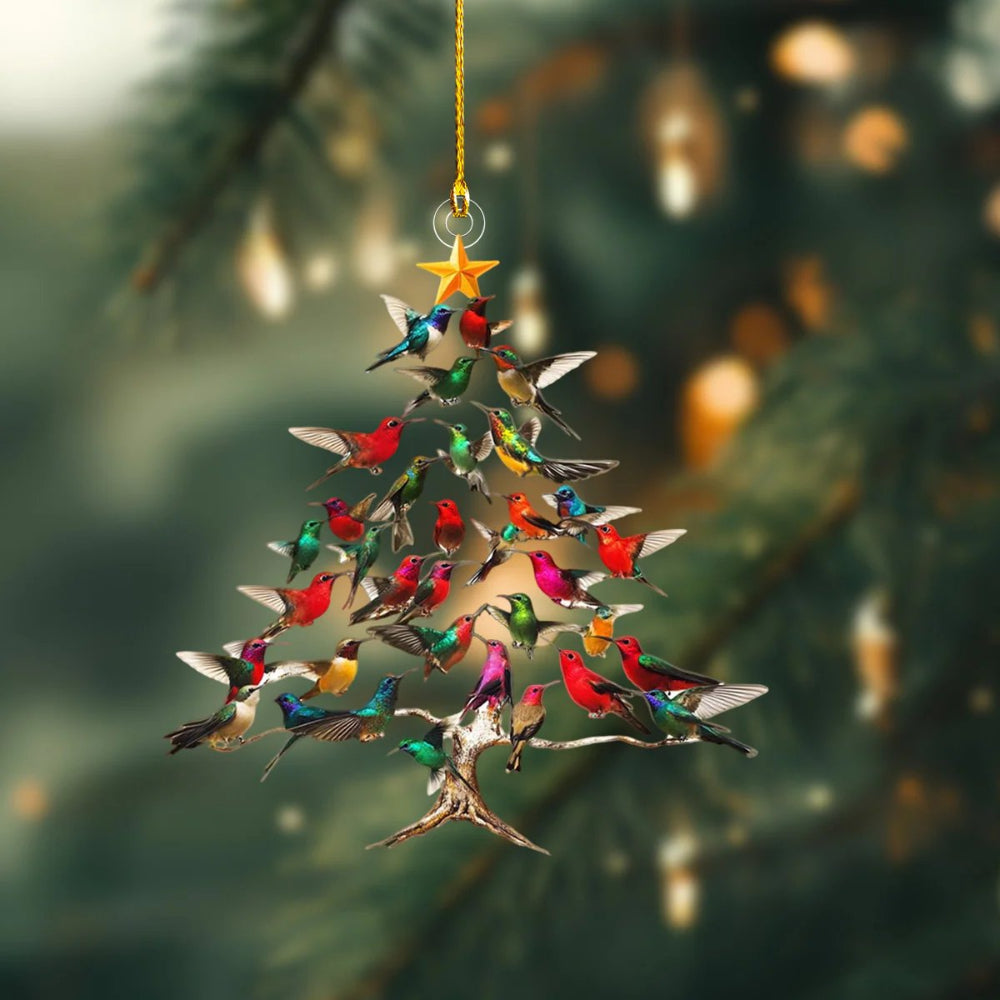 Acrylic Christmas Tree Ornament, Lightweight Guitar Design