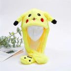 BunnyBounce Plush Hat with Moving Ears for Kids & Adults