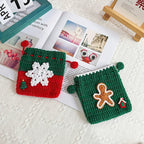 Handmade Crochet Christmas Apple Gift Bag