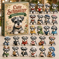 Schnauzer Advent Calendar 2026 - 24 Acrylic Schnauzer Ornaments