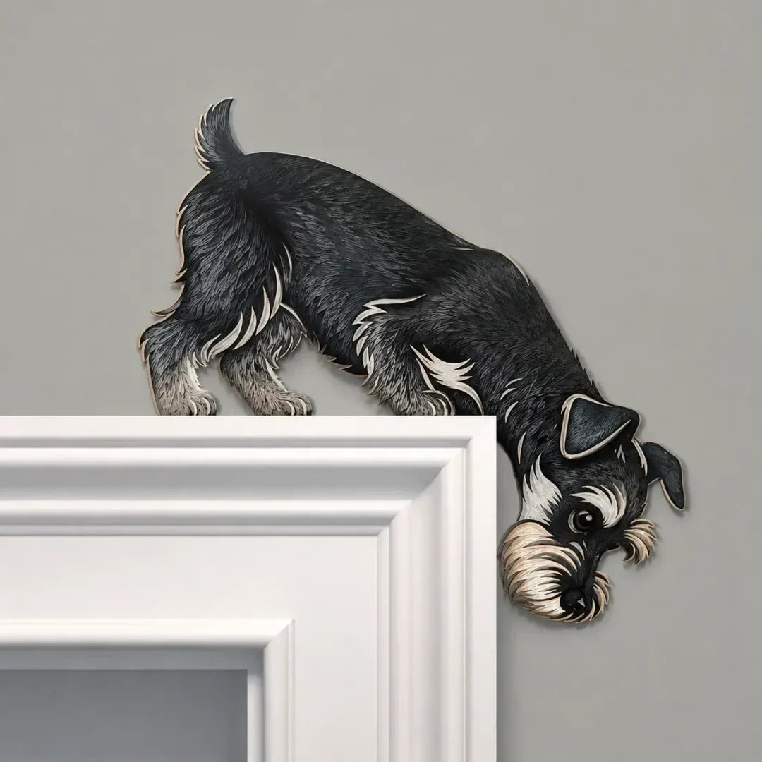 Peeking Pup Doorway Topper