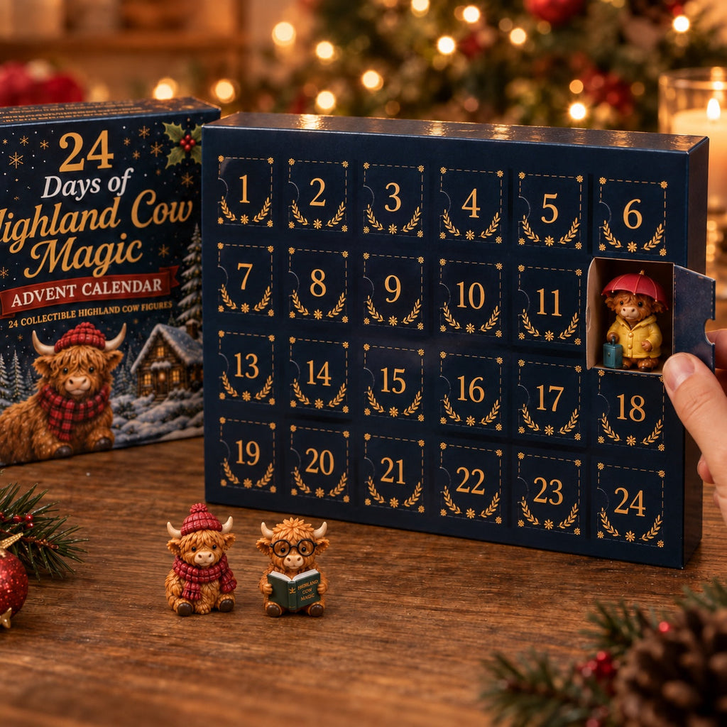 Scottish Highlander Advent Calendar 2026 - 24 Collectible Figurines