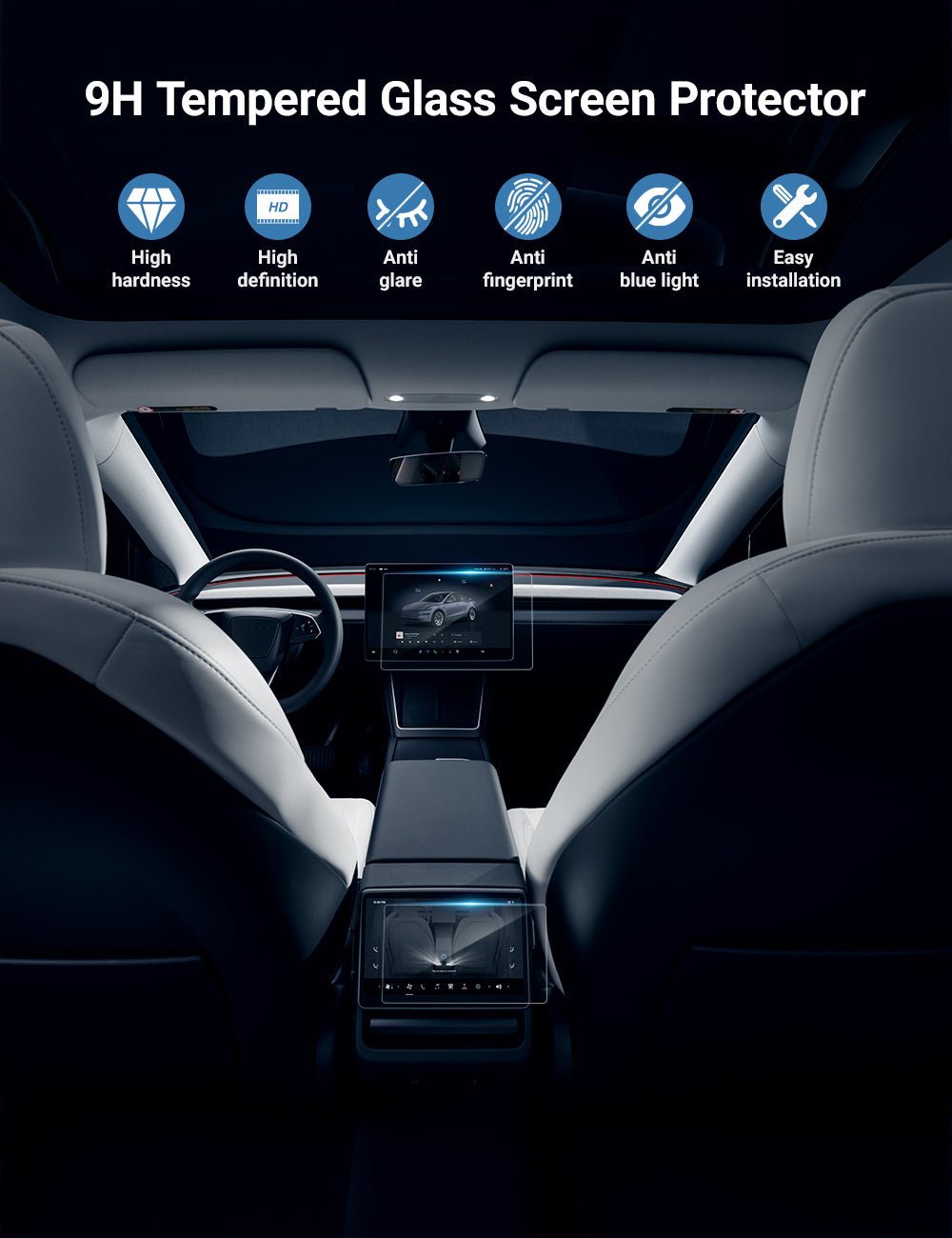 Tesla Screen Protector for Model 3 Highland / Model Y Juniper