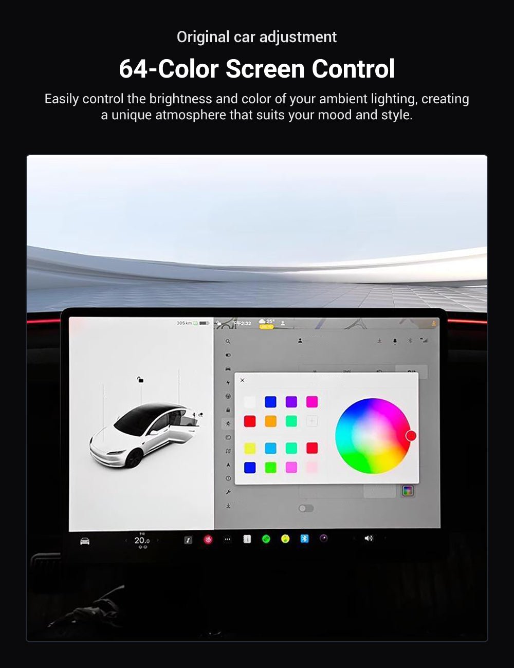 Seat Back Ambient Lighting for Model 3 Highland & Model Y Juniper (2PCS) | Miroken