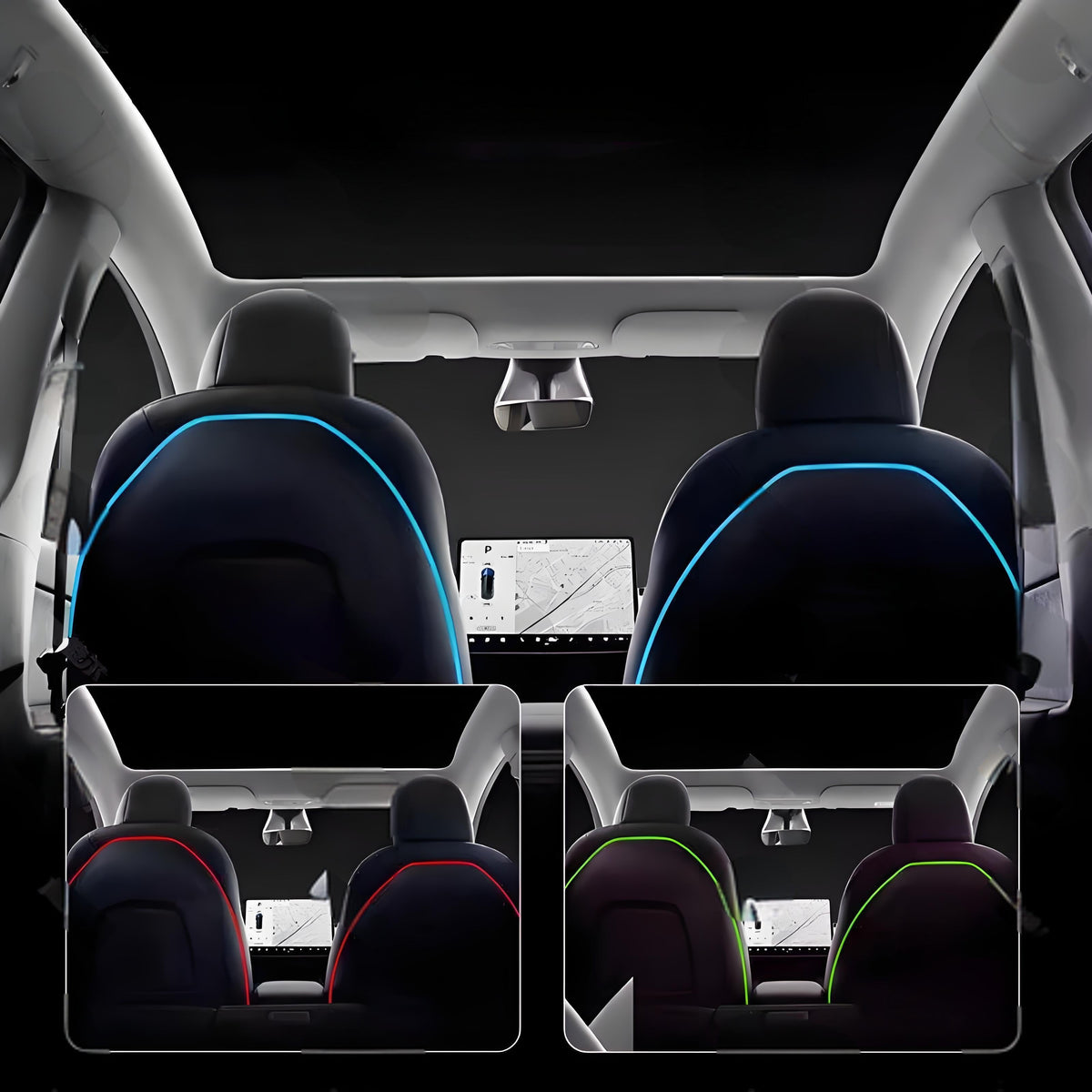 Seat Back Ambient Lighting for Model 3 Highland & Model Y Juniper (2PCS) | Miroken