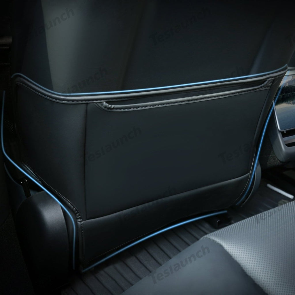Seat Back Anti Kick Protectors Cover Mats Semi-Surrounded Seatback Pad for Tesla 2024+ Model 3 Highland