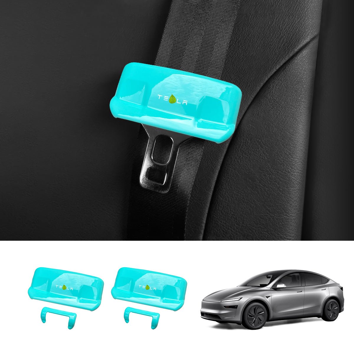 Seat Belt Buckle Cover Set for Tesla Model Y Juniper 2025+
